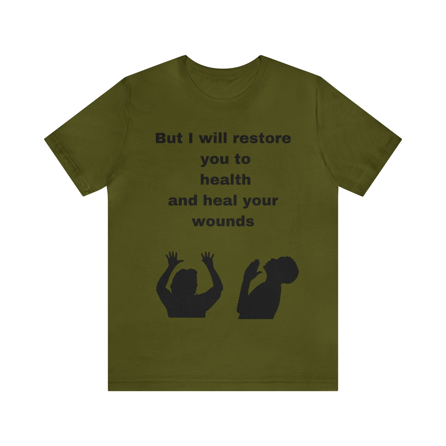 Lvad Tribe i Will Restore You Unisex Jersey Short Sleeve Tee