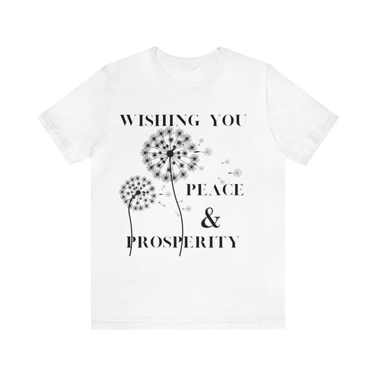 Lvad Tribe Wishing you Peace and Prosperity Unisex Jersey Short Sleeve Tee