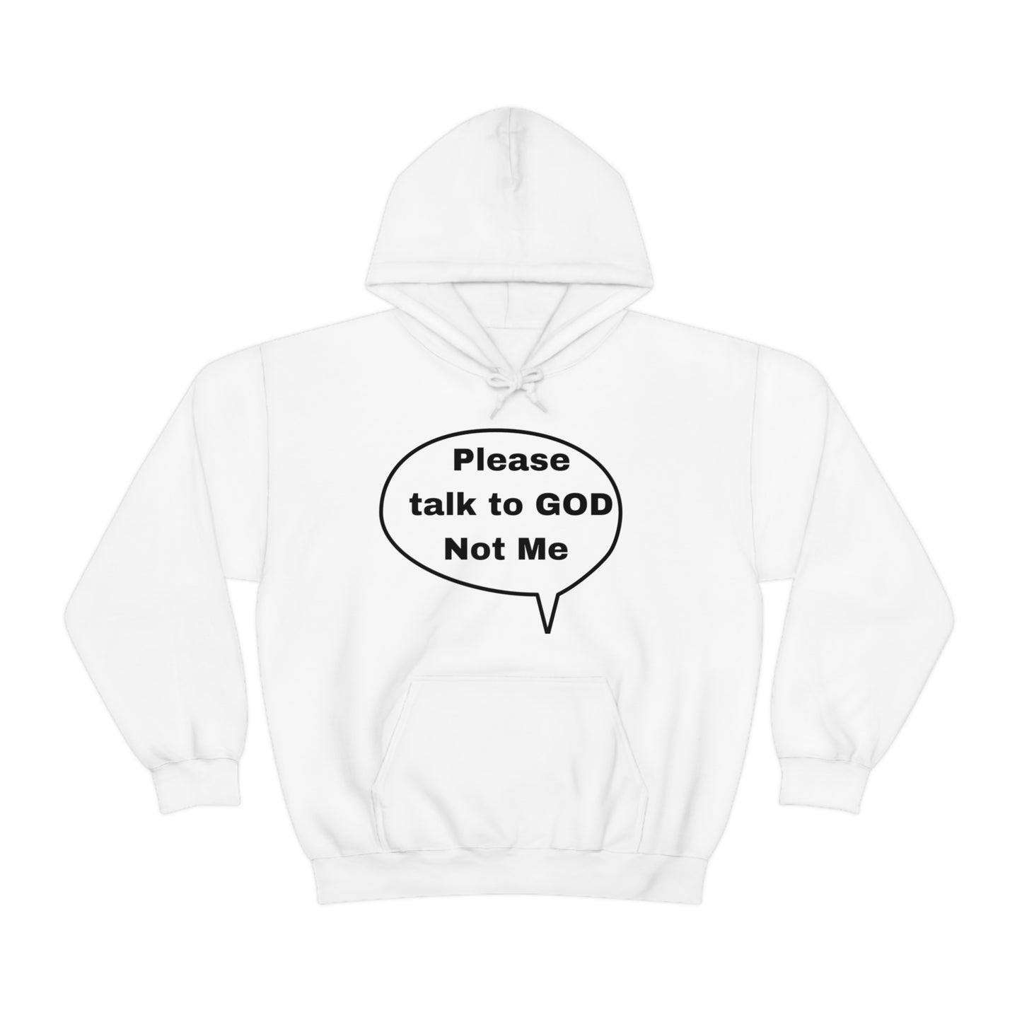 Lvad Tribe  Please Talk to GOD Unisex Heavy Blend™ Hooded Sweatshirt