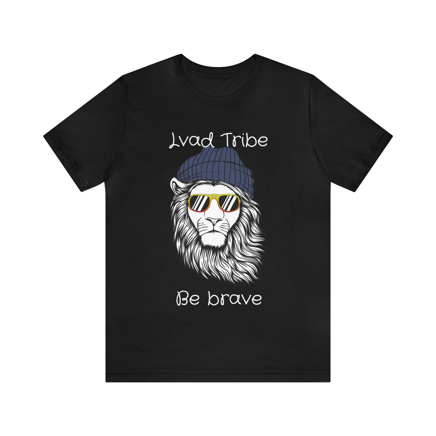 Lvad Tribe Be Brave Like a Lion Unisex Jersey Short Sleeve Tee