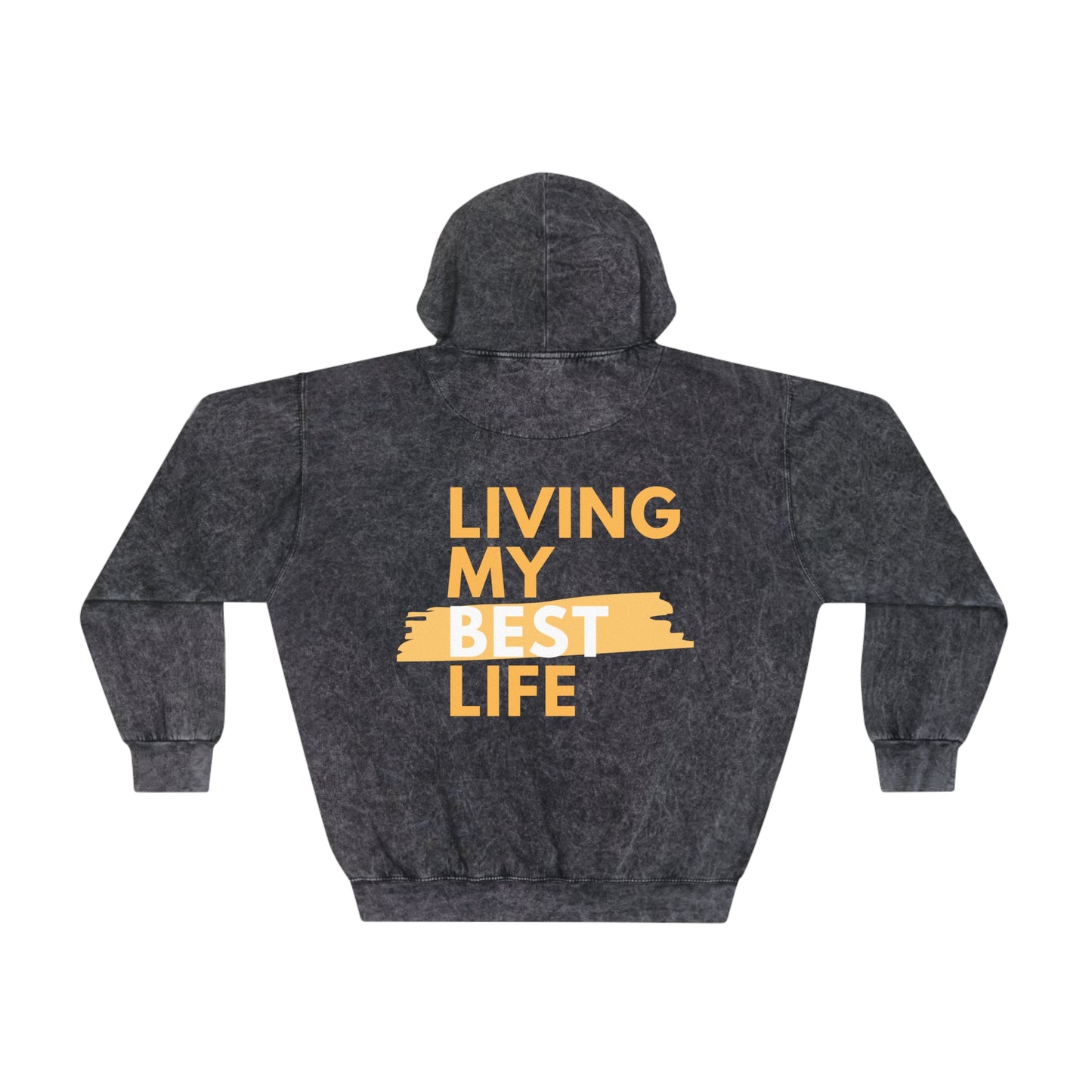 Lvad Tribe Living My Best Life Unisex Mineral Wash Hoodie