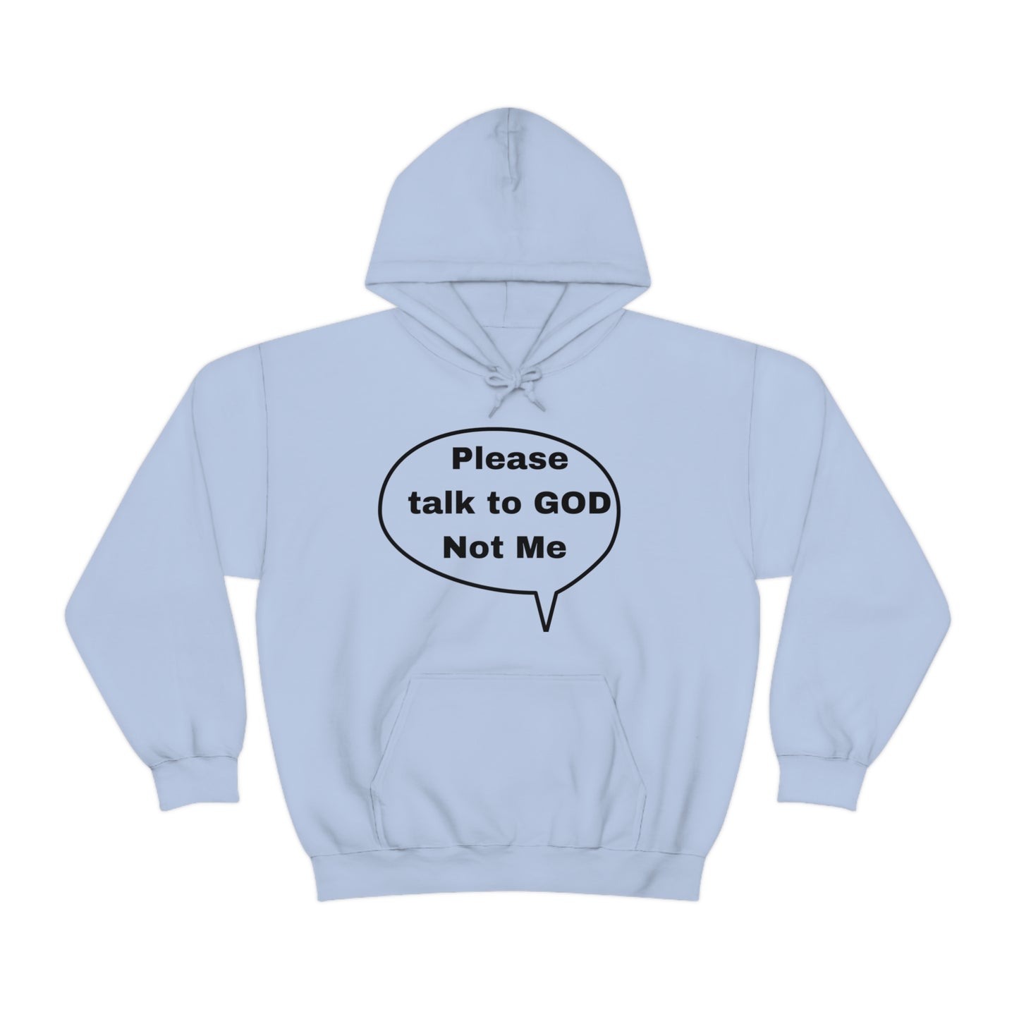 Lvad Tribe  Please Talk to GOD Unisex Heavy Blend™ Hooded Sweatshirt