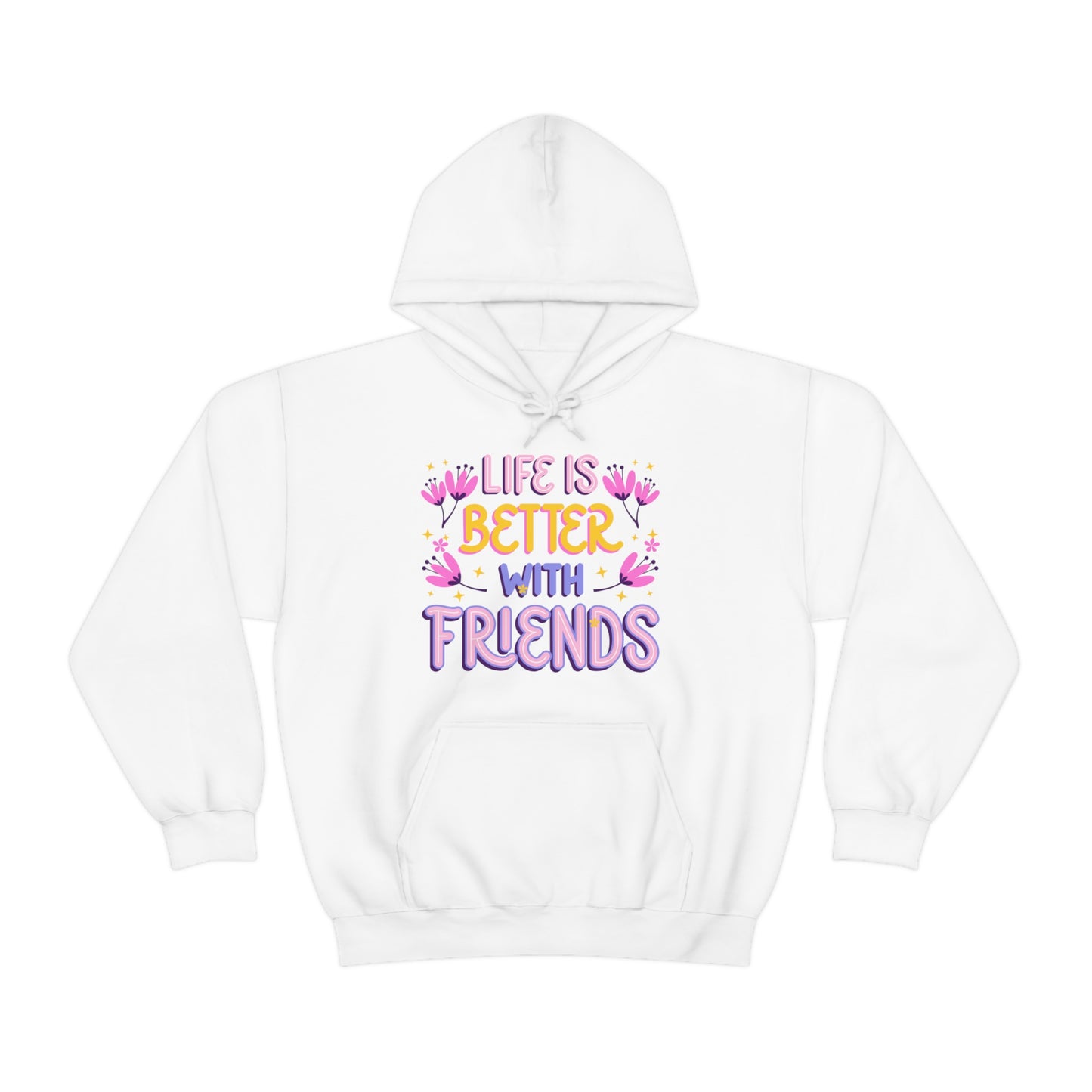 Lvad Tribe Life Is Better With Friends  Unisex Heavy Blend™ Hooded Sweatshirt