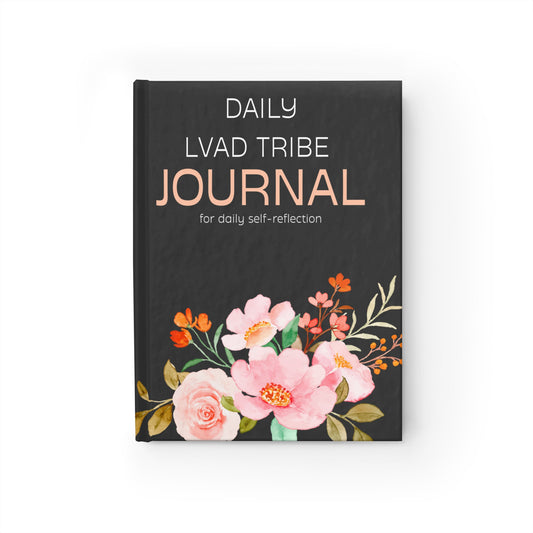 Lvad Tribe Daily Floral Journal - Ruled Line
