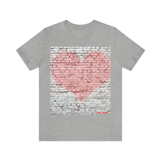 Lvad Tribe Heart Graffiti Unisex Jersey Short Sleeve Tee