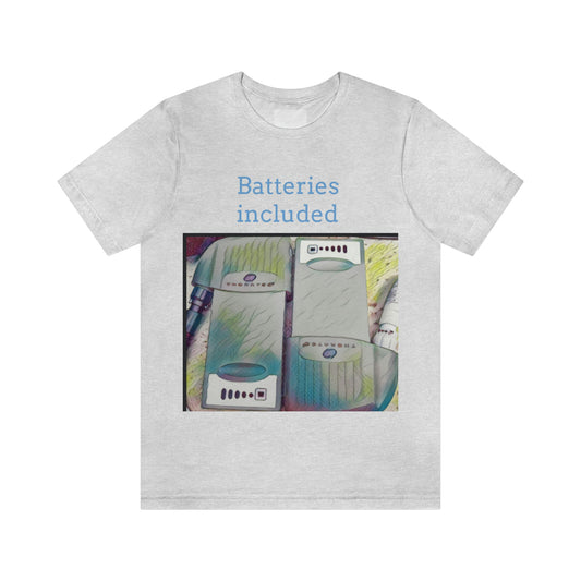 Lvad Batteries Included Unisex Jersey Short Sleeve Tee